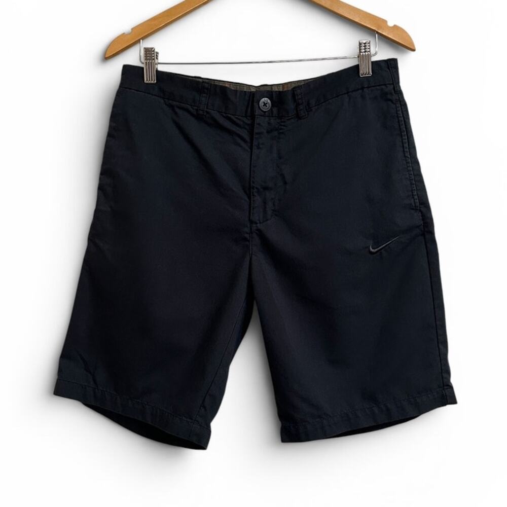 Nike Athletic Dept Golf Shorts Mens 32 Dark Charcoal Plaid Trim 10.5” Inseam